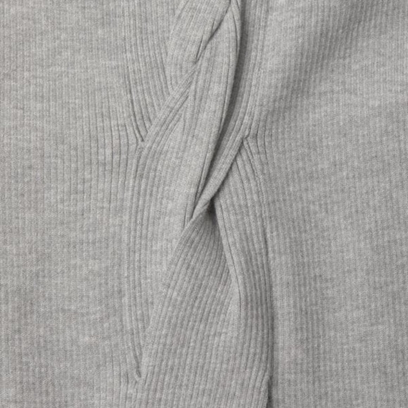 NEW MILLY Twisted Knot Midi Skirt In Grey Size Medium $295 - Picture 5 of 12